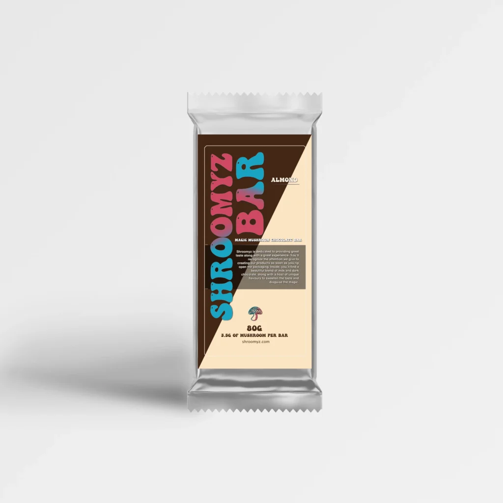 Almond Bar Magic Mushroom Chocolate 80g